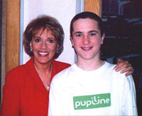 Oli and the extremely lovely Esther Rantzen!